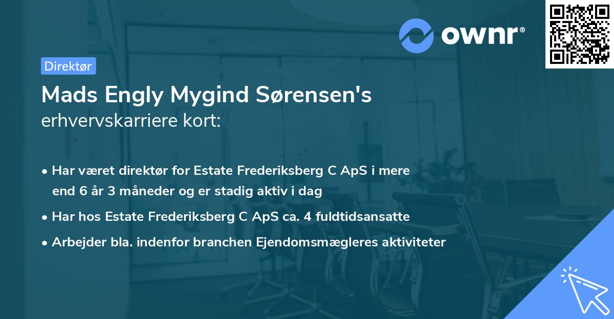 Mads Engly Mygind Sørensen's erhvervskarriere kort