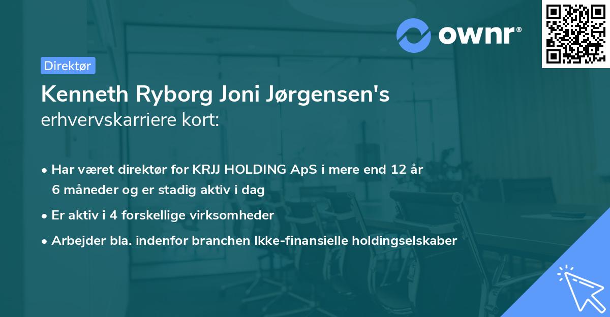 Kenneth Ryborg Joni Jørgensen's erhvervskarriere kort