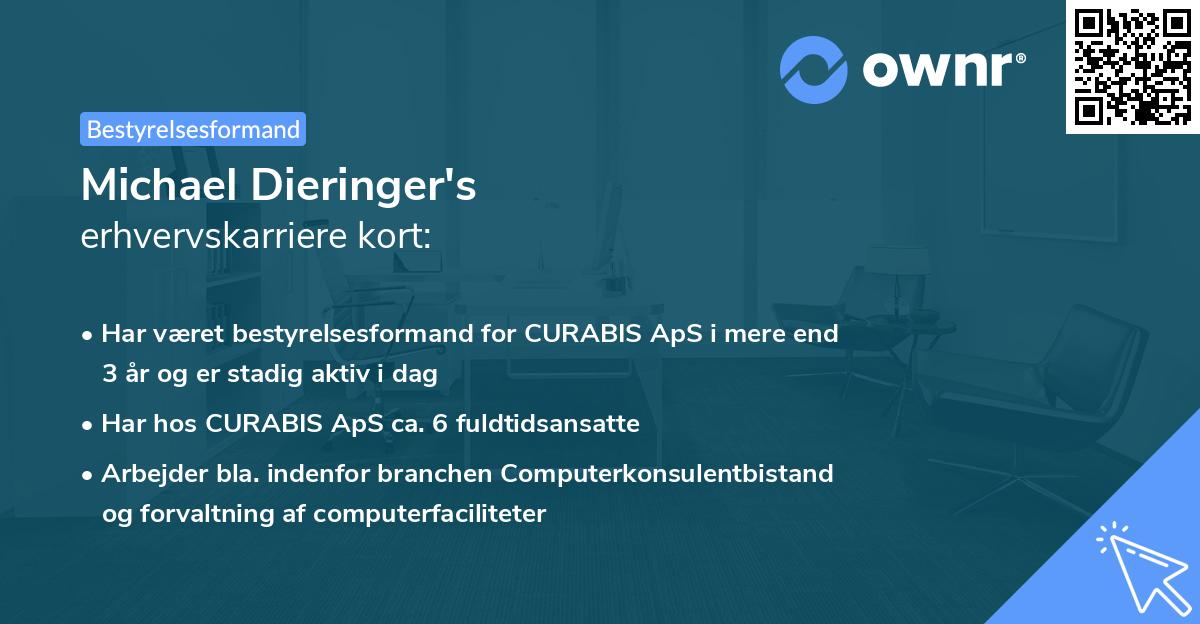 Michael Dieringer's erhvervskarriere kort