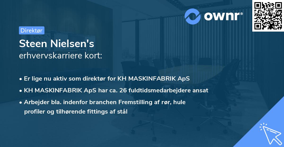 Steen Nielsen's erhvervskarriere kort