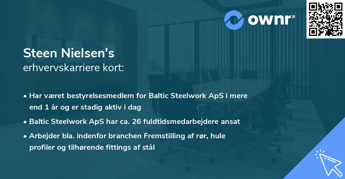 Steen Nielsen's erhvervskarriere kort