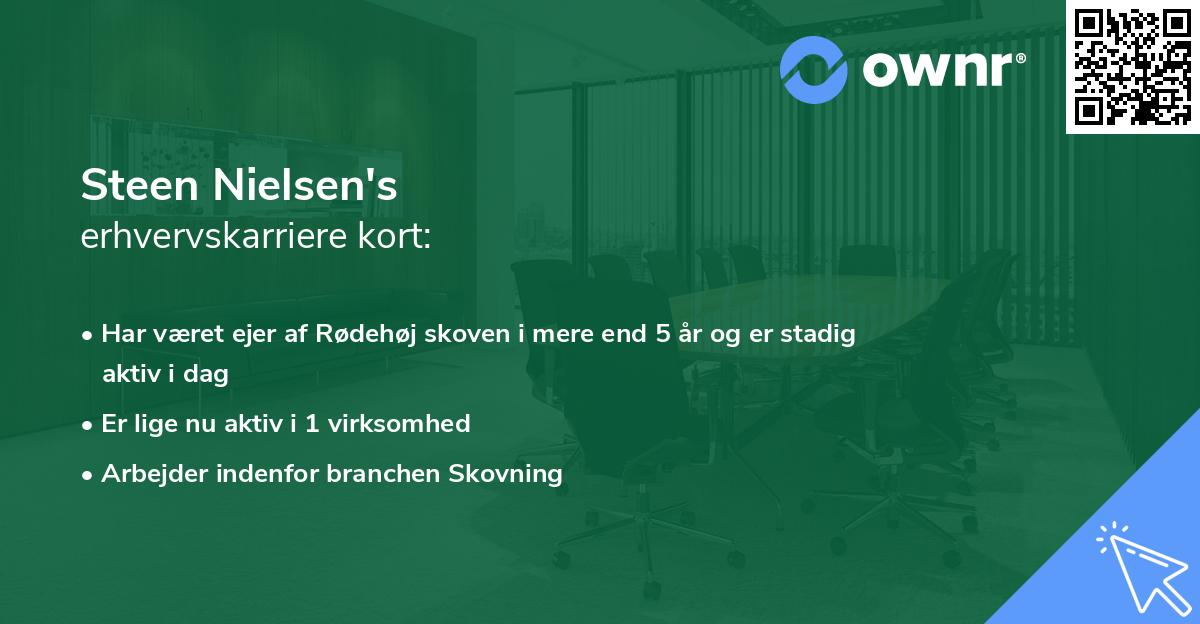Steen Nielsen's erhvervskarriere kort
