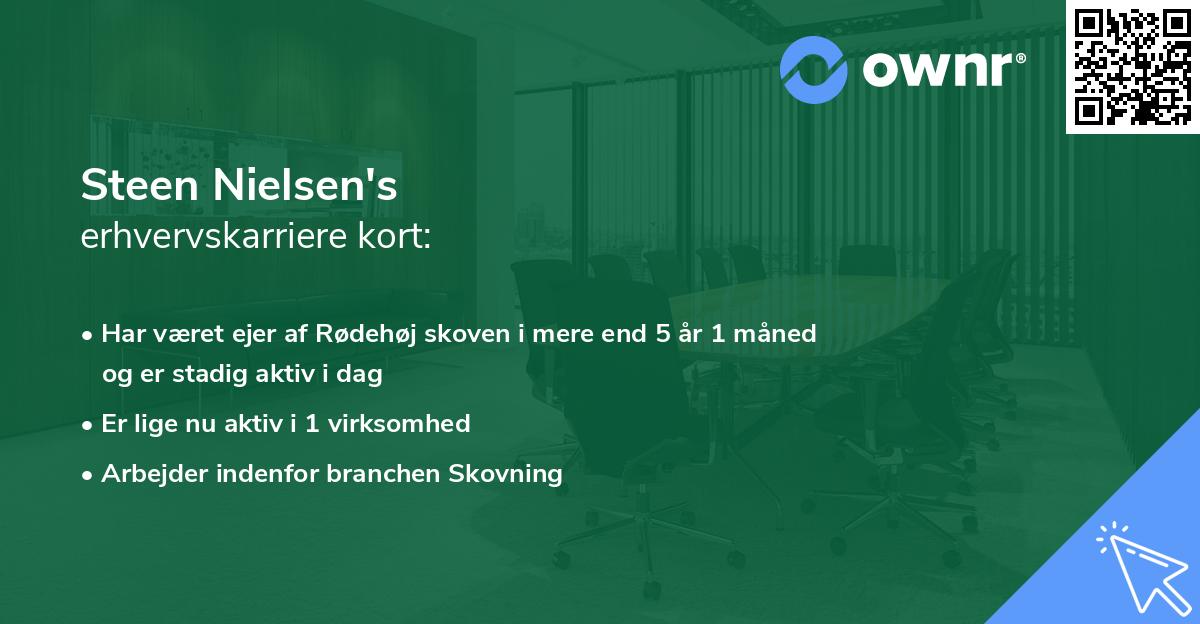 Steen Nielsen's erhvervskarriere kort