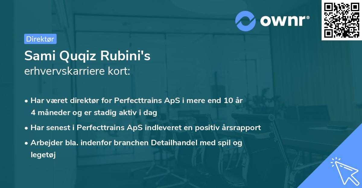 Sami Quqiz Rubini's erhvervskarriere kort