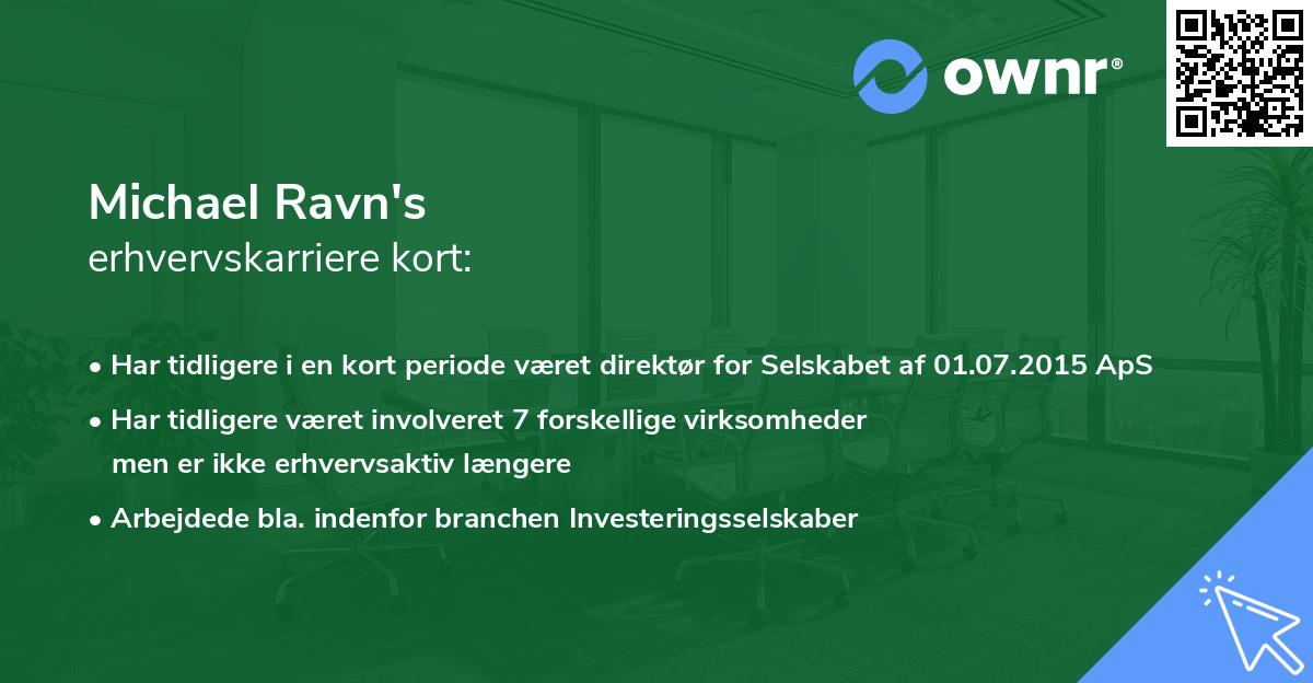 Michael Ravn's erhvervskarriere kort