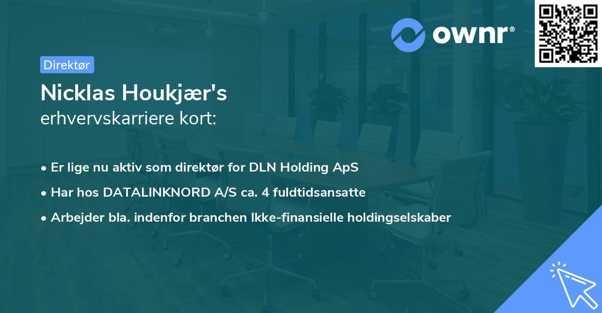 Nicklas Houkjær's erhvervskarriere kort