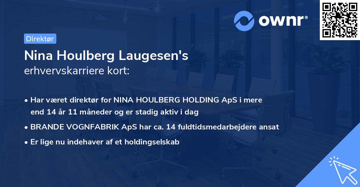 Nina Houlberg Laugesen's erhvervskarriere kort