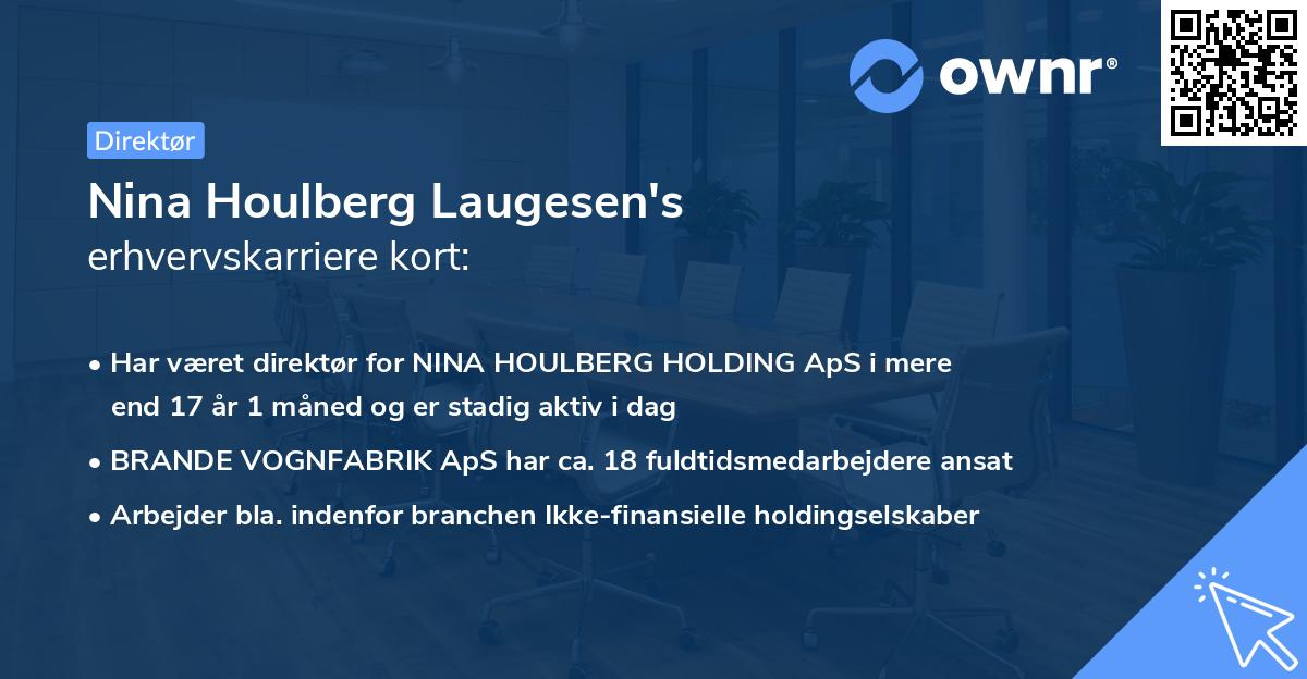 Nina Houlberg Laugesen's erhvervskarriere kort