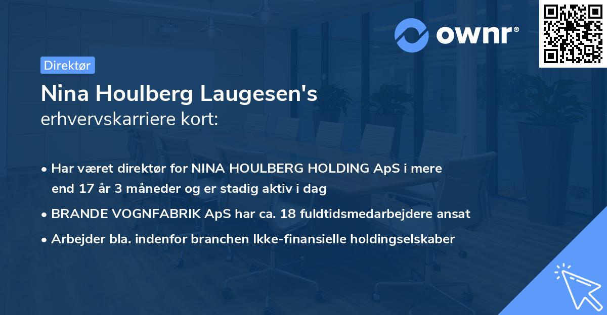 Nina Houlberg Laugesen's erhvervskarriere kort