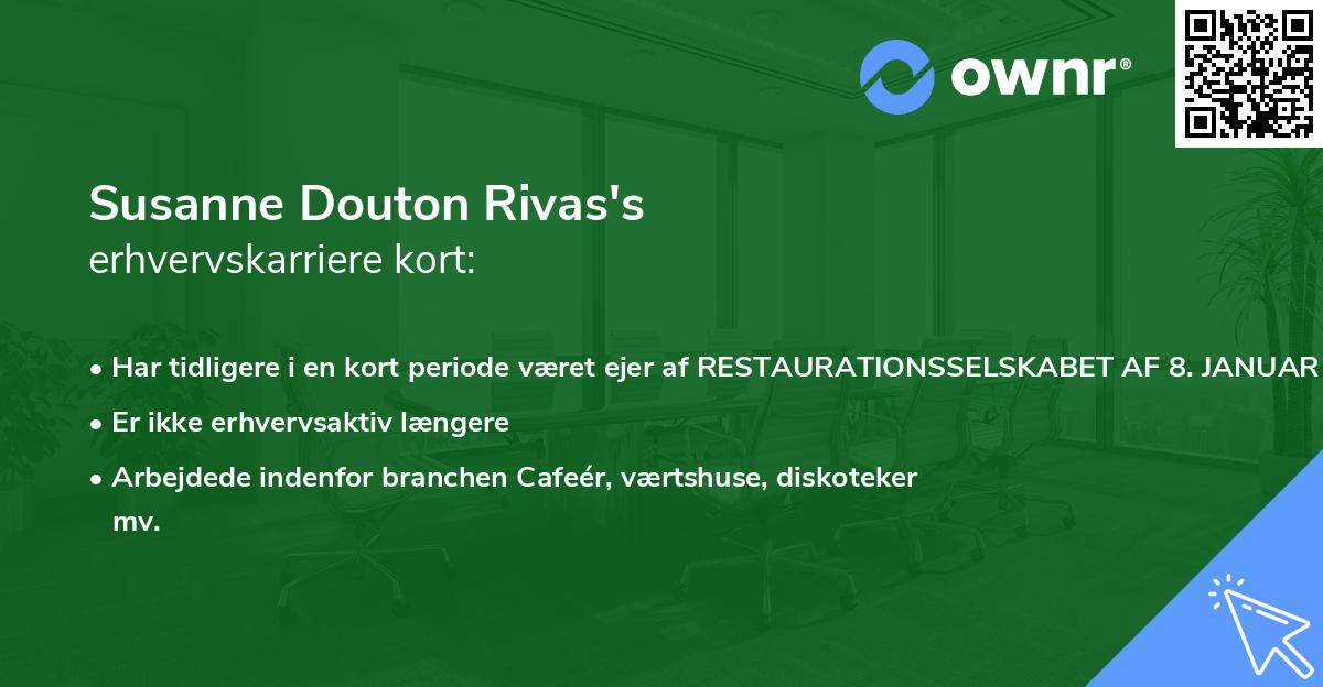 Susanne Douton Rivas's erhvervskarriere kort