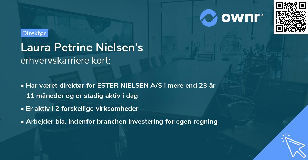 Laura Petrine Nielsen's erhvervskarriere kort