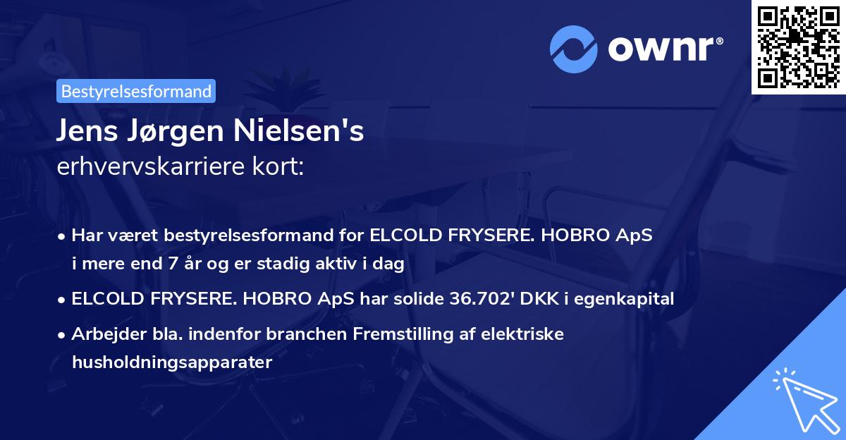 Jens Jørgen Nielsen's erhvervskarriere kort