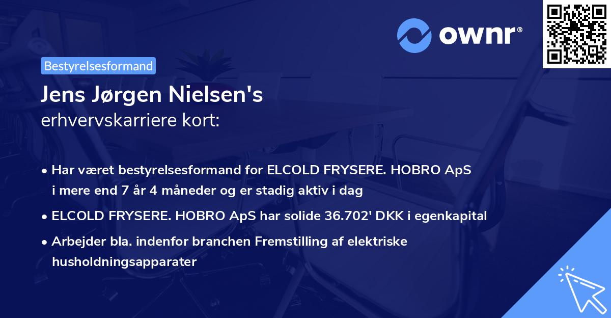 Jens Jørgen Nielsen's erhvervskarriere kort