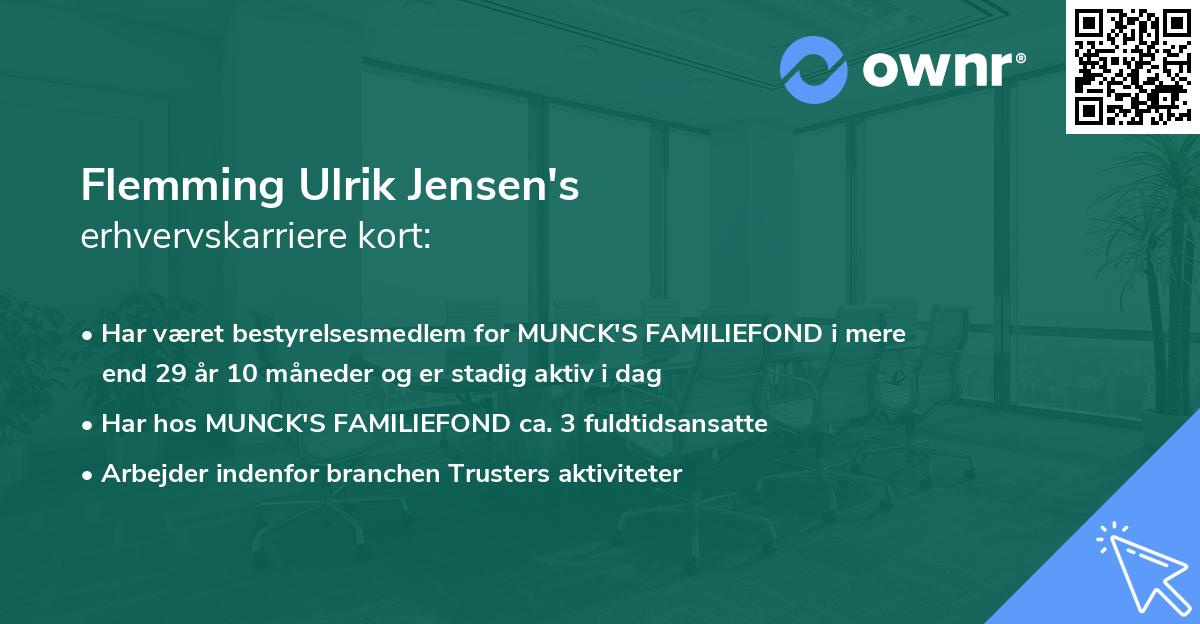 Flemming Ulrik Jensen's erhvervskarriere kort