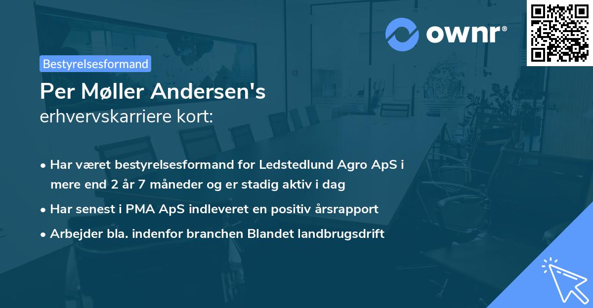 Per Møller Andersen's erhvervskarriere kort