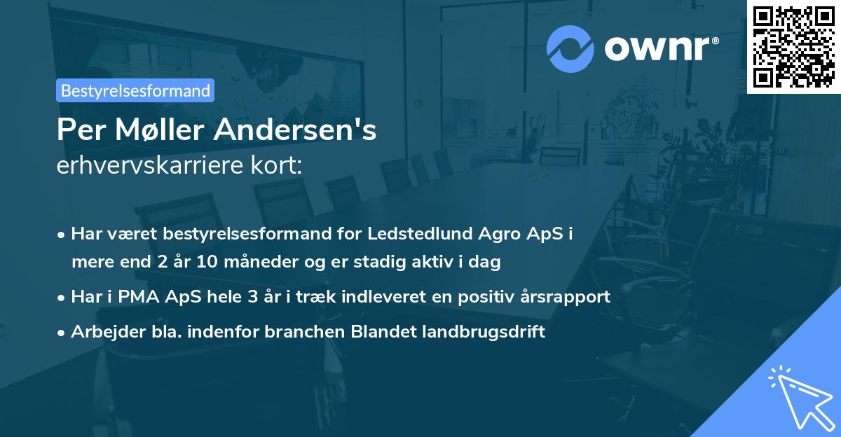 Per Møller Andersen's erhvervskarriere kort