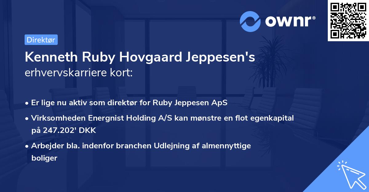 Kenneth Ruby Hovgaard Jeppesen's erhvervskarriere kort