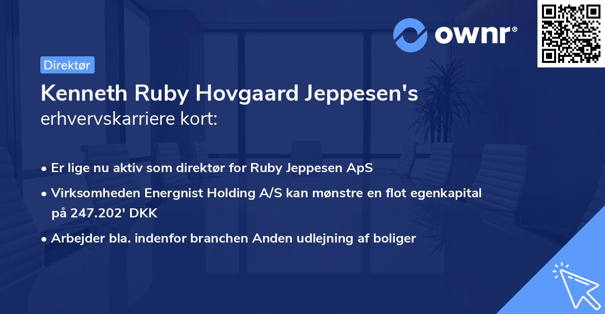 Kenneth Ruby Hovgaard Jeppesen's erhvervskarriere kort