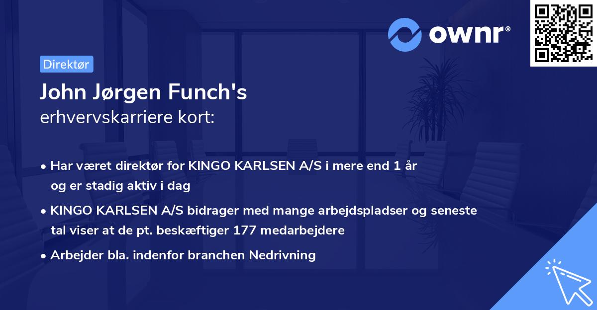 John Jørgen Funch's erhvervskarriere kort