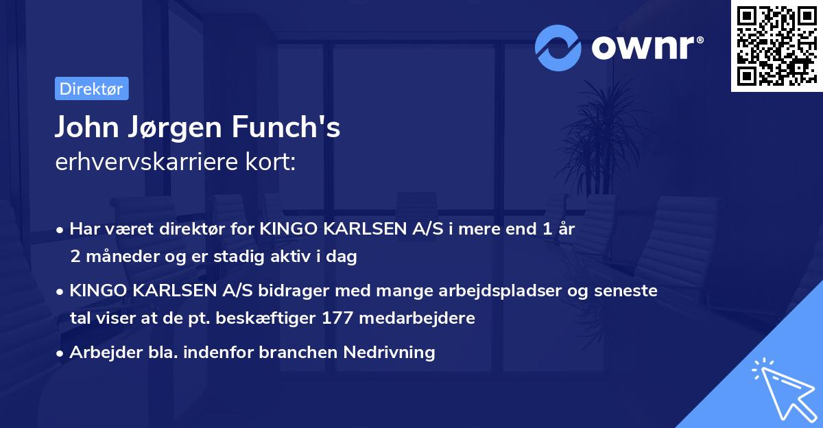 John Jørgen Funch's erhvervskarriere kort