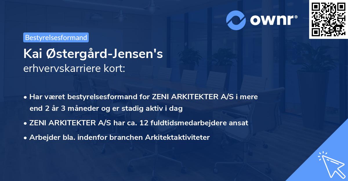Kai Østergård-Jensen's erhvervskarriere kort