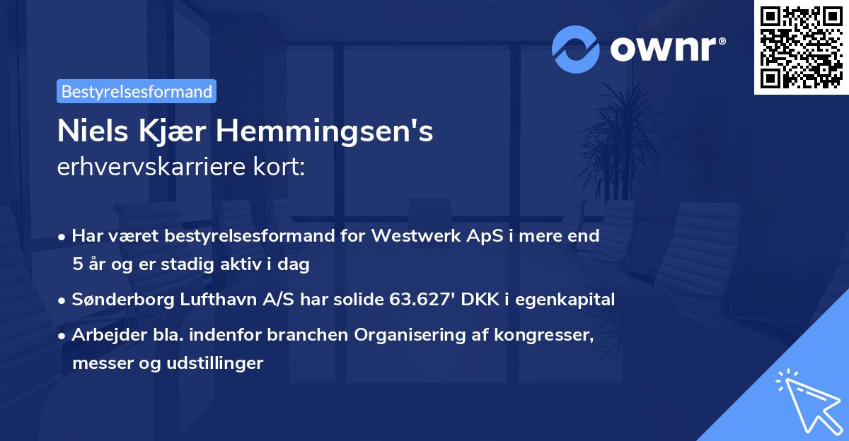 Niels Kjær Hemmingsen's erhvervskarriere kort
