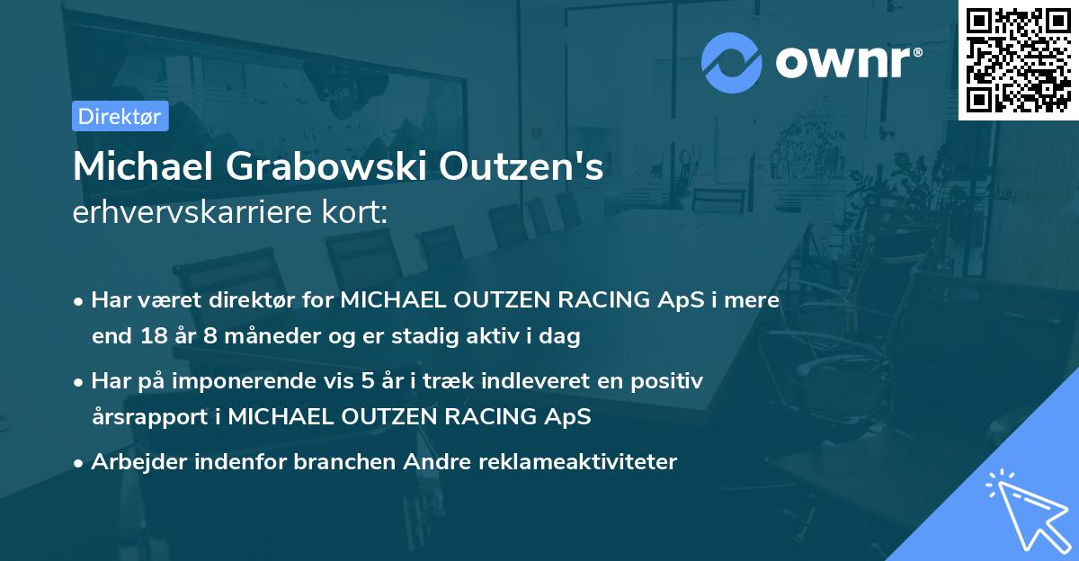 Michael Grabowski Outzen's erhvervskarriere kort