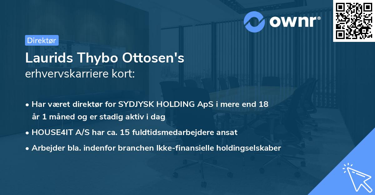 Laurids Thybo Ottosen's erhvervskarriere kort