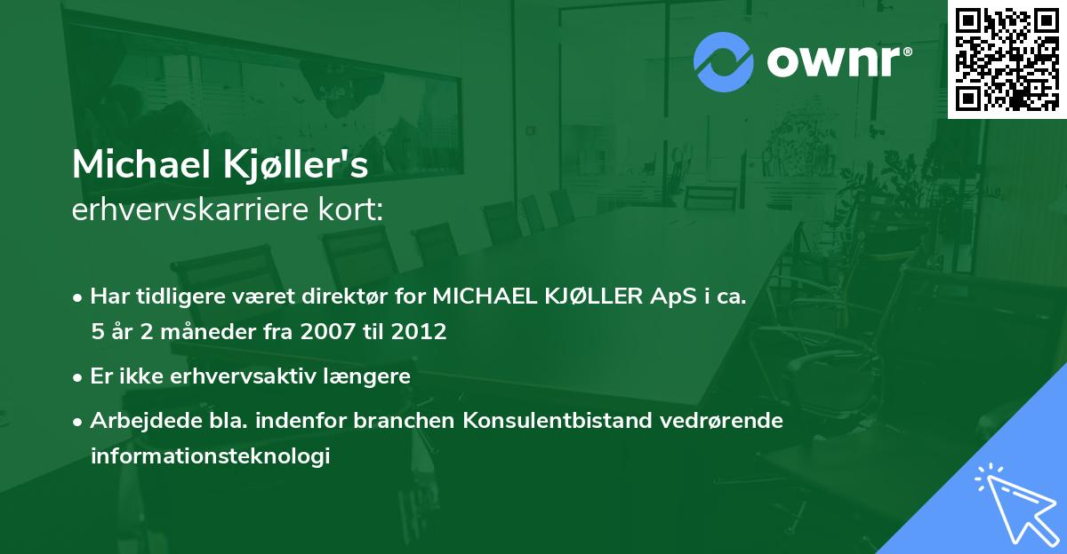 Michael Kjøller's erhvervskarriere kort
