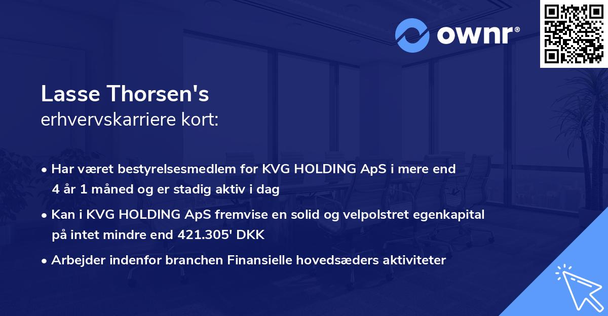 Lasse Thorsen's erhvervskarriere kort
