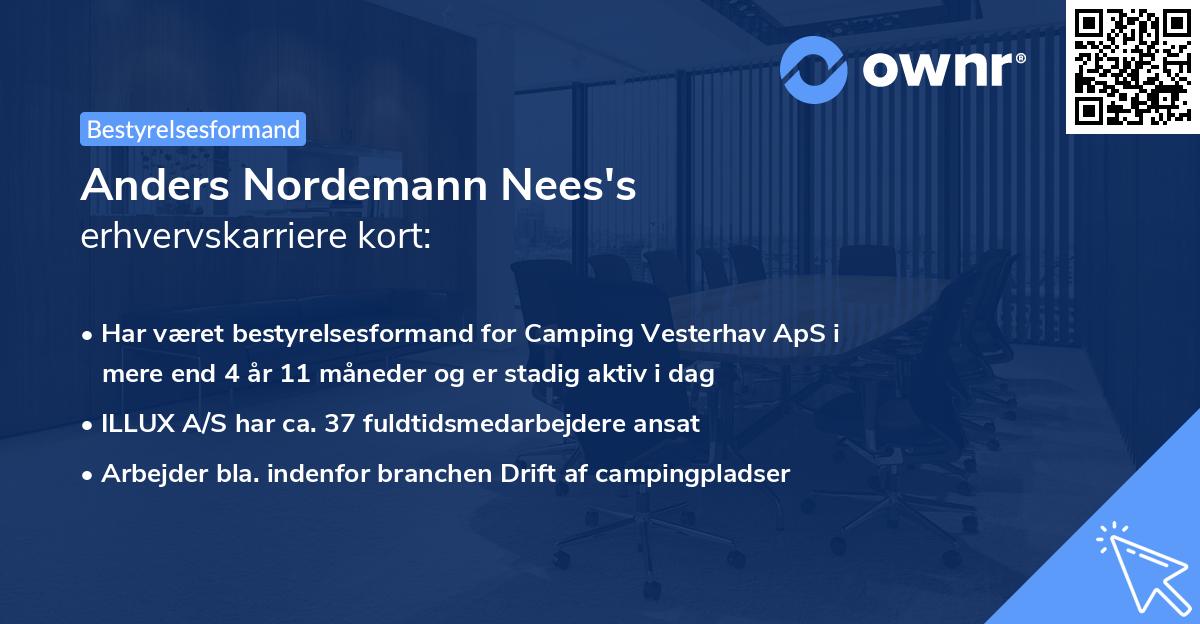 Anders Nordemann Nees's erhvervskarriere kort