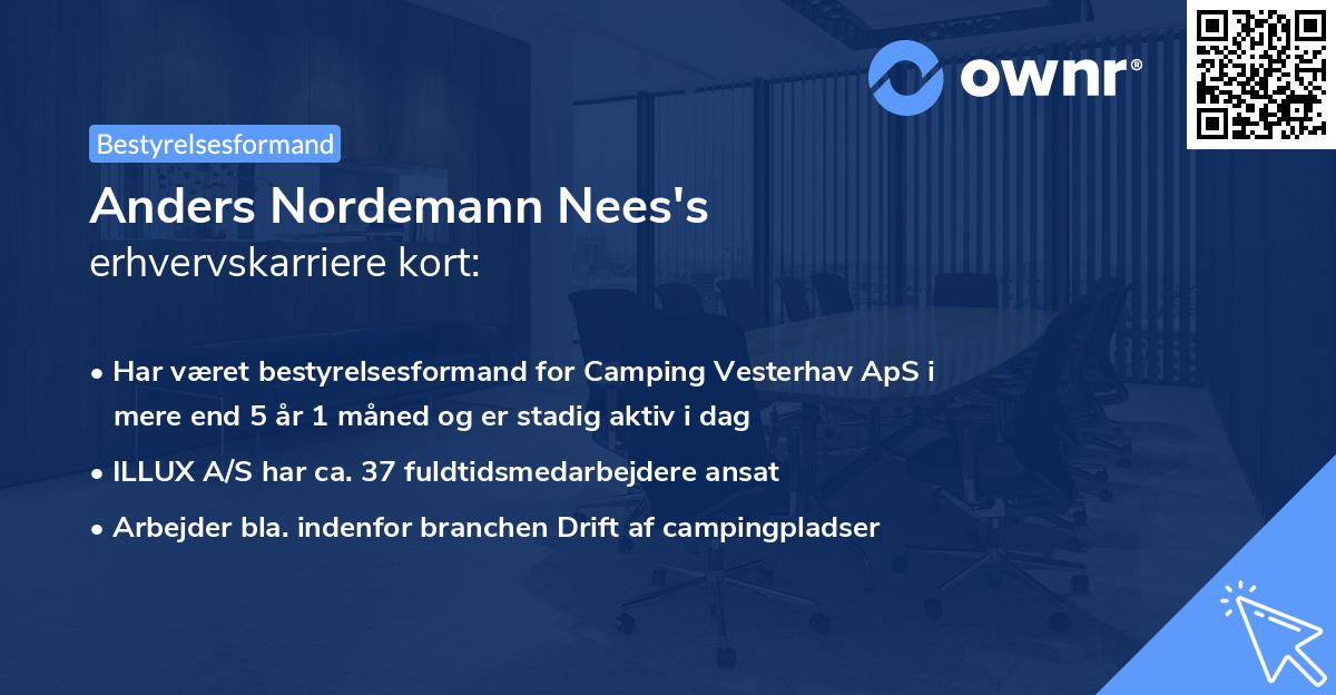 Anders Nordemann Nees's erhvervskarriere kort