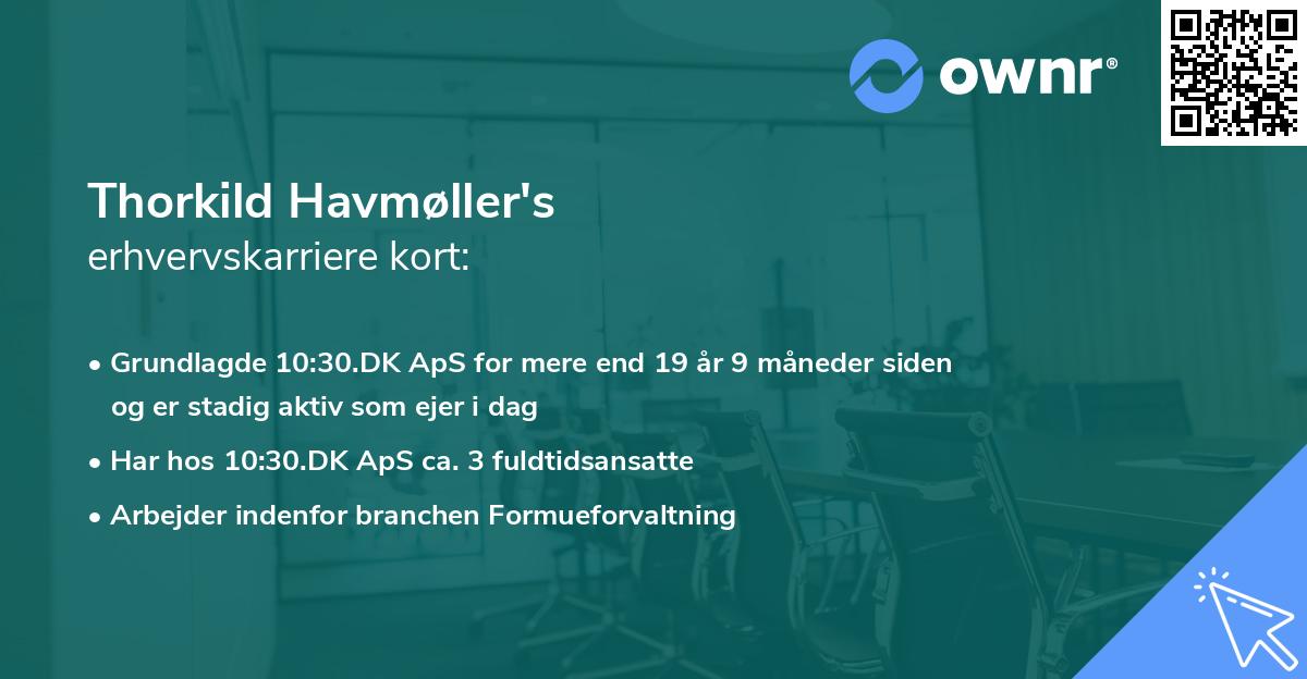 Thorkild Havmøller's erhvervskarriere kort