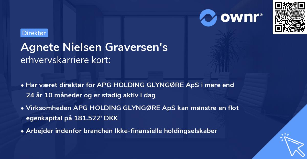 Agnete Nielsen Graversen's erhvervskarriere kort