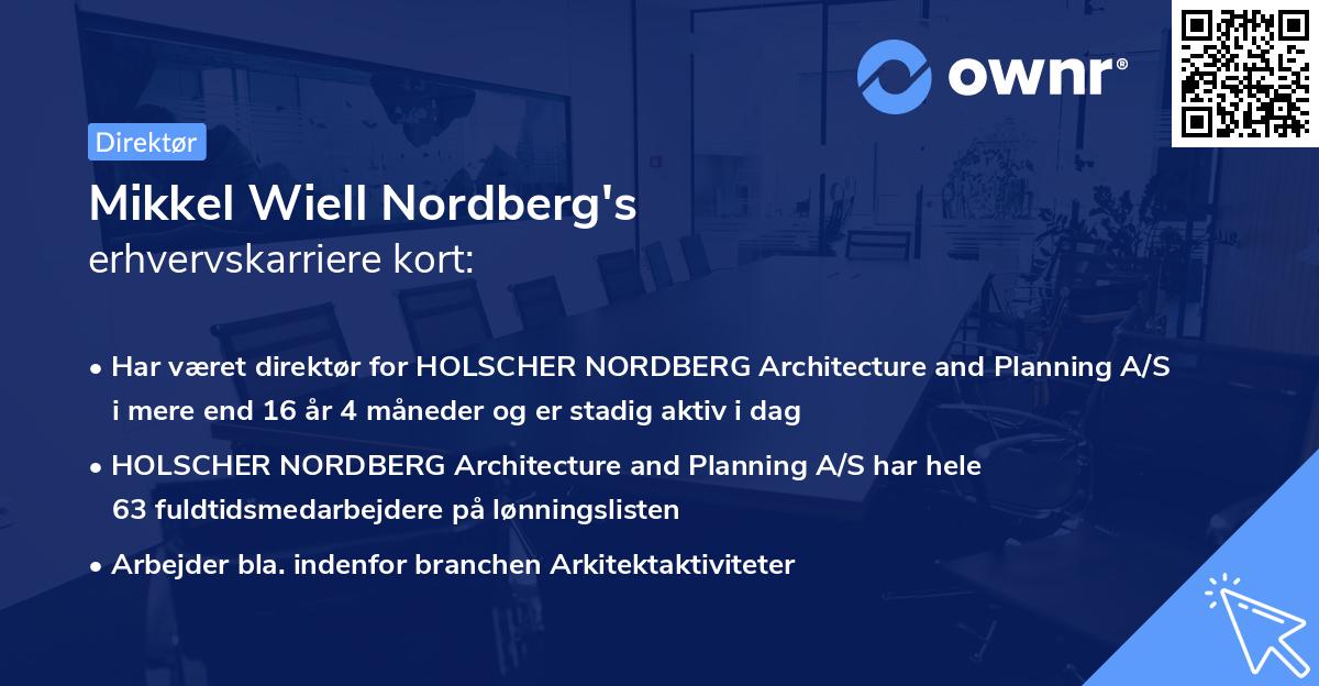 Mikkel Wiell Nordberg's erhvervskarriere kort