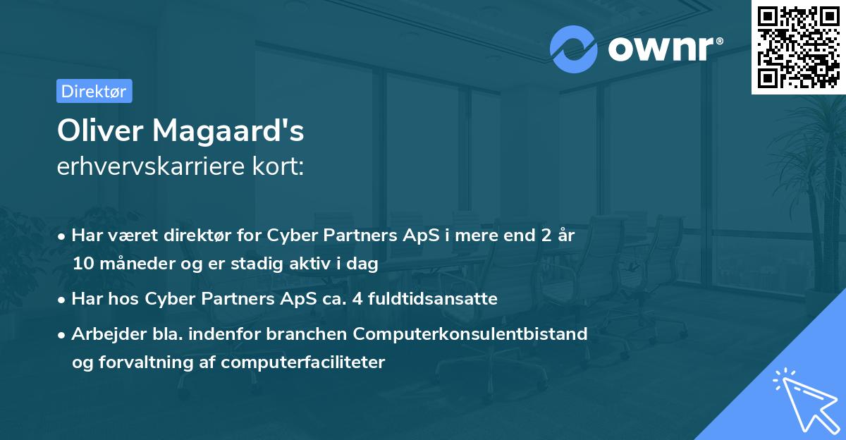 Oliver Magaard's erhvervskarriere kort