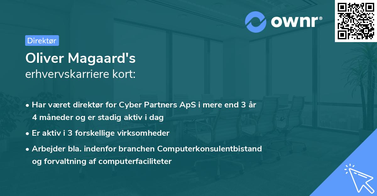 Oliver Magaard's erhvervskarriere kort