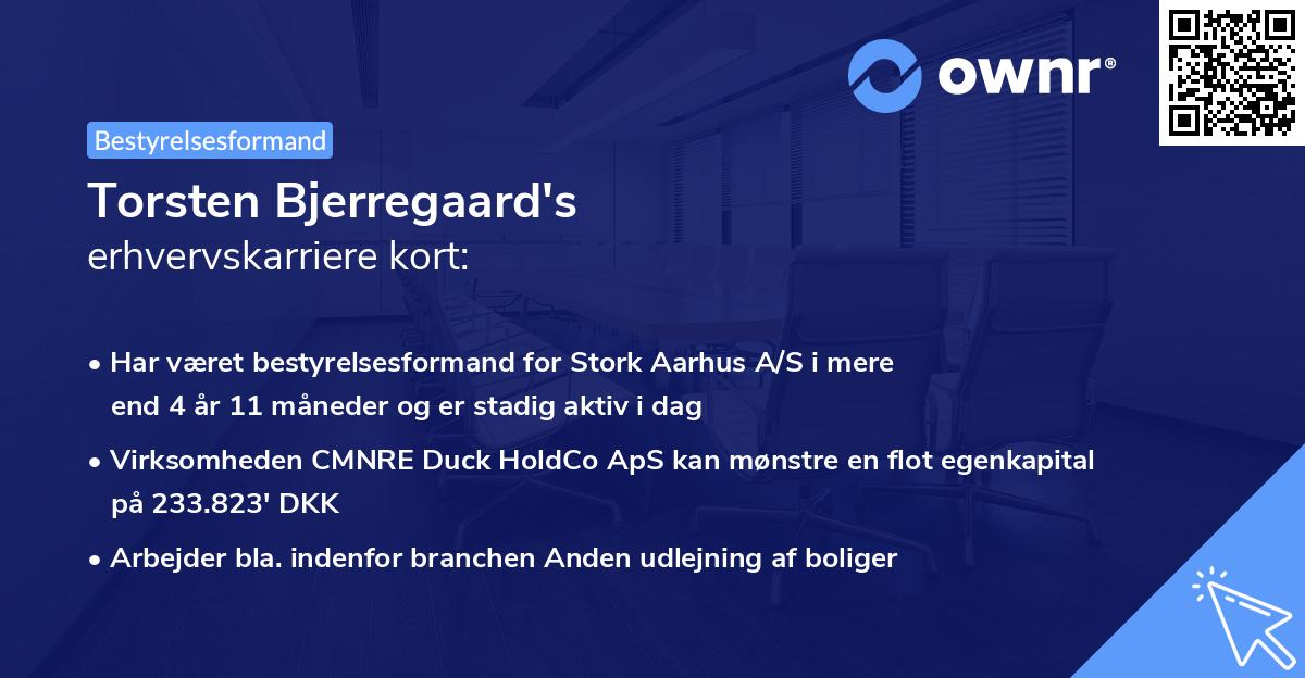 Torsten Bjerregaard's erhvervskarriere kort