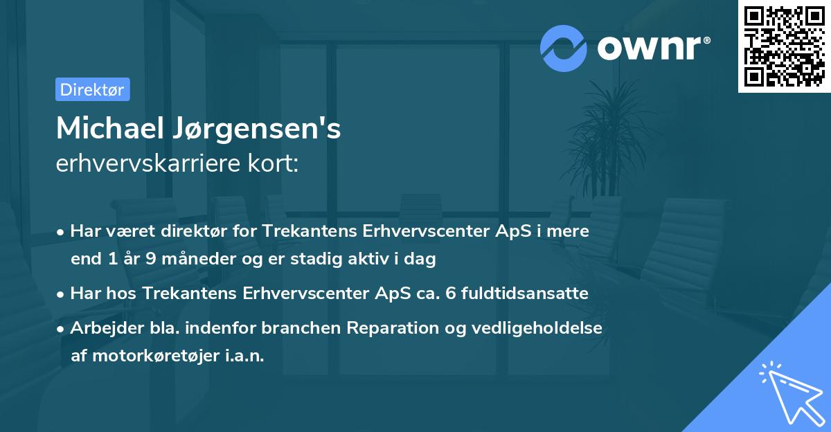 Michael Jørgensen's erhvervskarriere kort