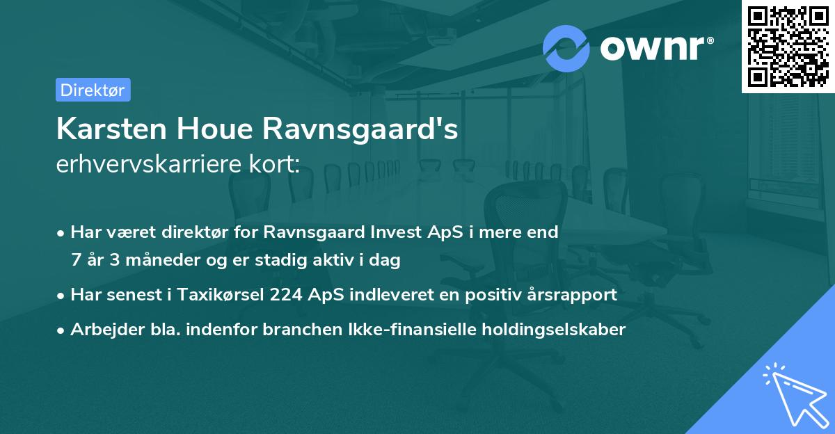 Karsten Houe Ravnsgaard's erhvervskarriere kort
