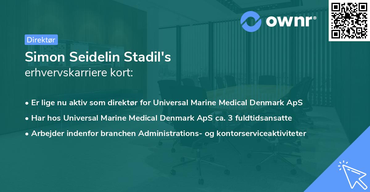 Simon Seidelin Stadil's erhvervskarriere kort