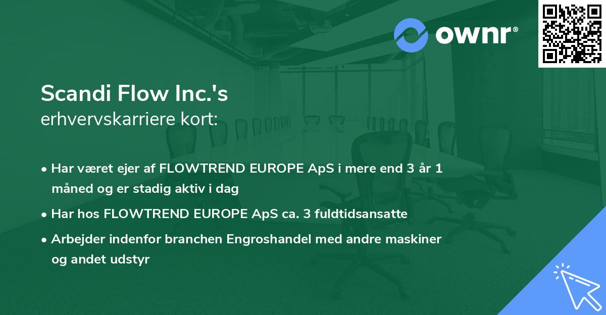 Scandi Flow Inc.'s erhvervskarriere kort
