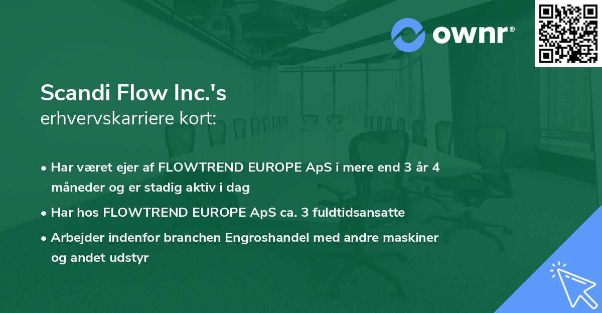 Scandi Flow Inc.'s erhvervskarriere kort