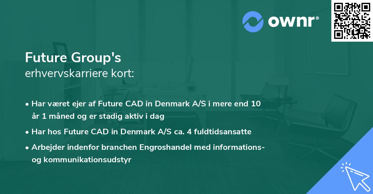 Future Group's erhvervskarriere kort