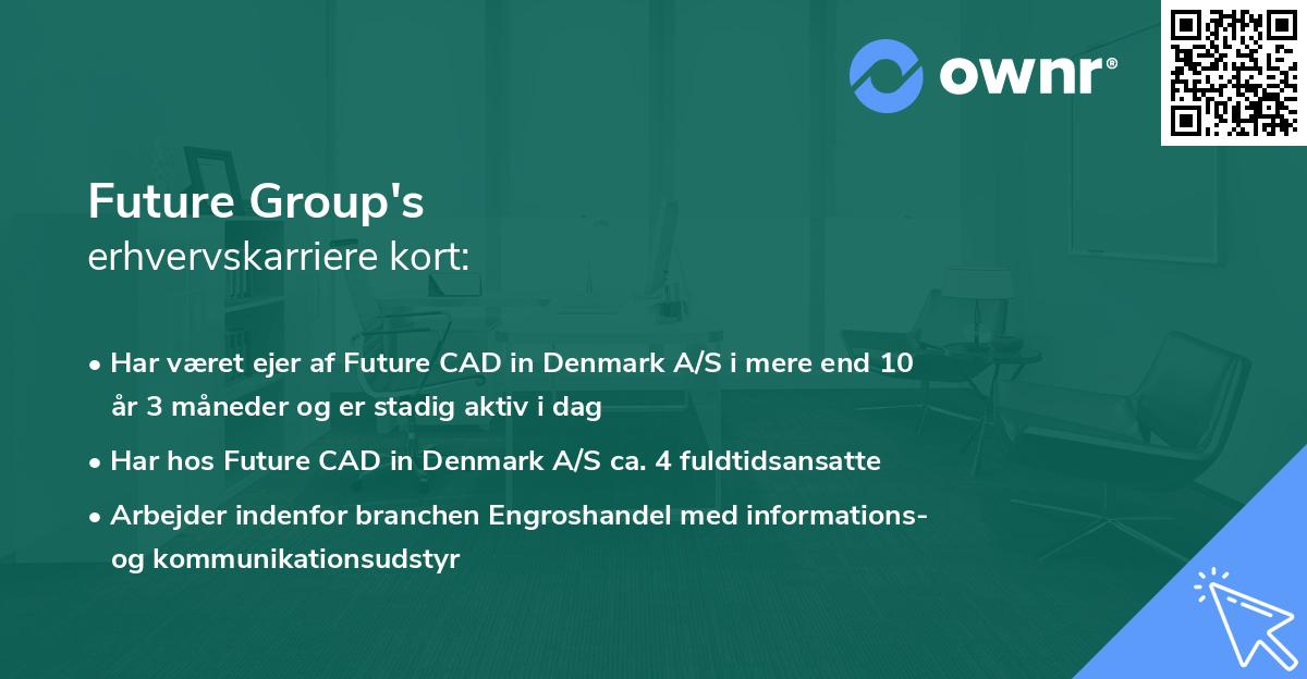 Future Group's erhvervskarriere kort