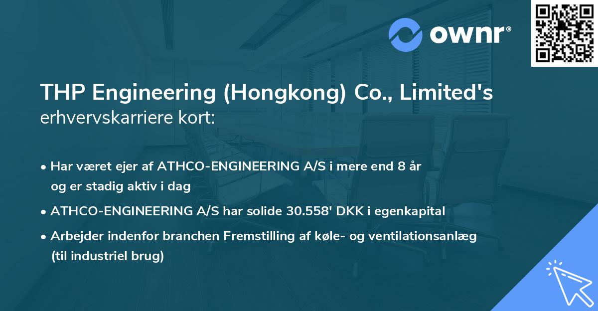 THP Engineering (Hongkong) Co., Limited's erhvervskarriere kort