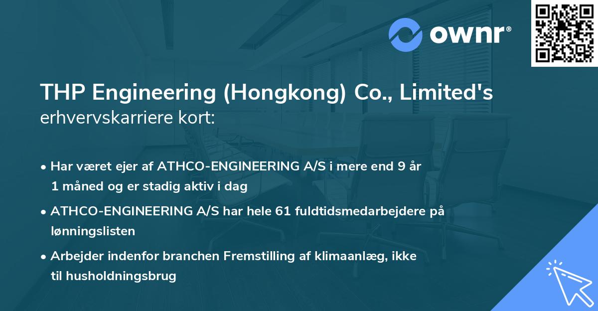 THP Engineering (Hongkong) Co., Limited's erhvervskarriere kort