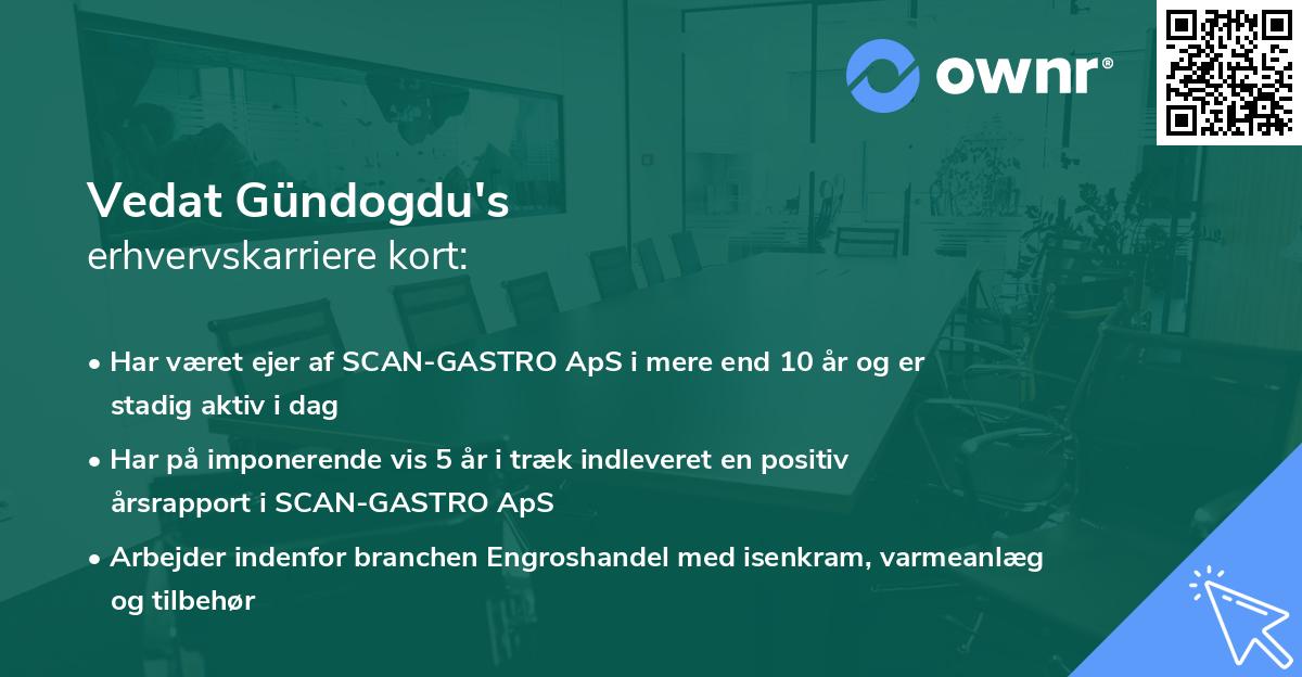 Vedat Gündogdu's erhvervskarriere kort