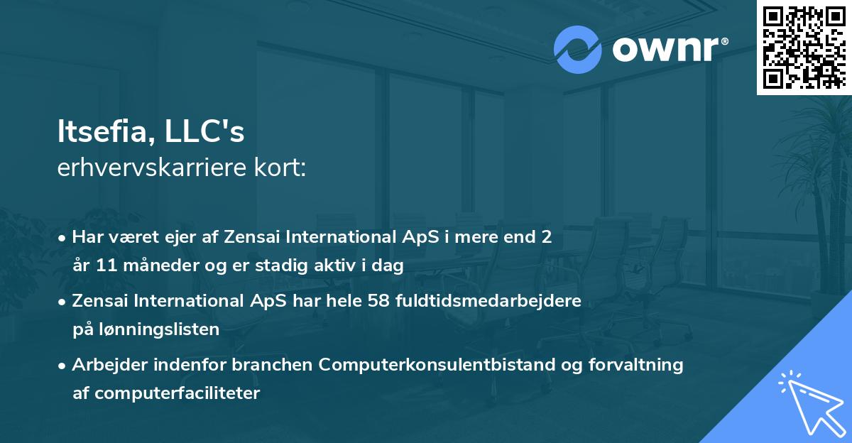 Itsefia, LLC's erhvervskarriere kort