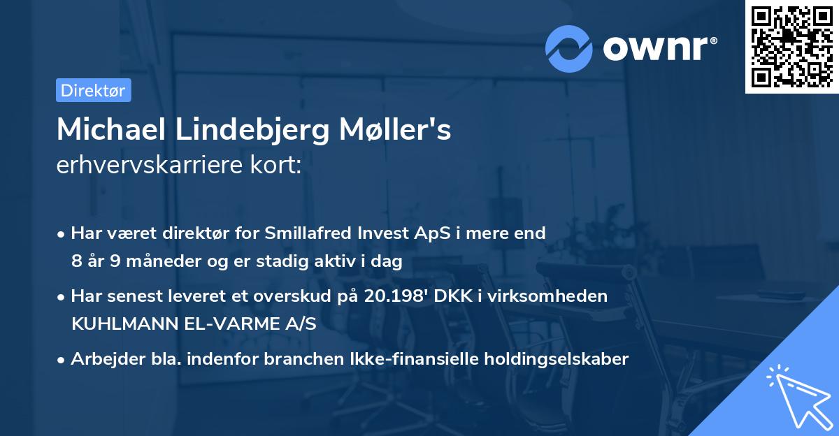 Michael Lindebjerg Møller's erhvervskarriere kort